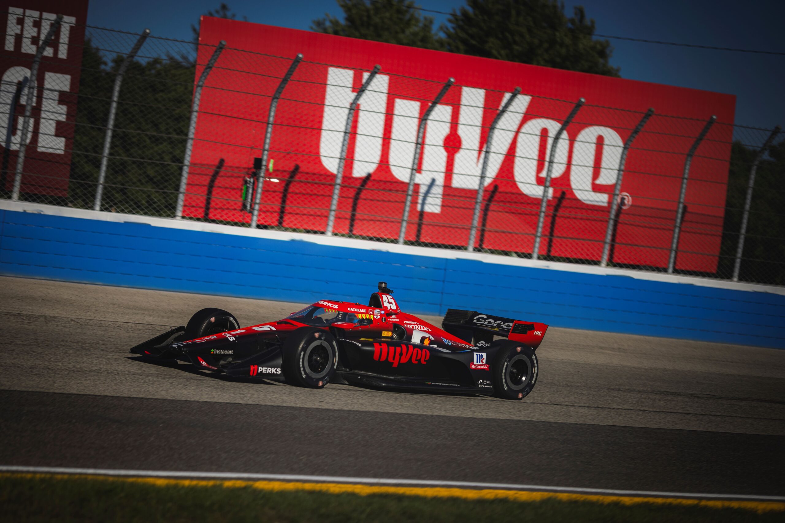 Lundgaard Earned His Best Oval Finish With 9th in Race 1 of the Hy